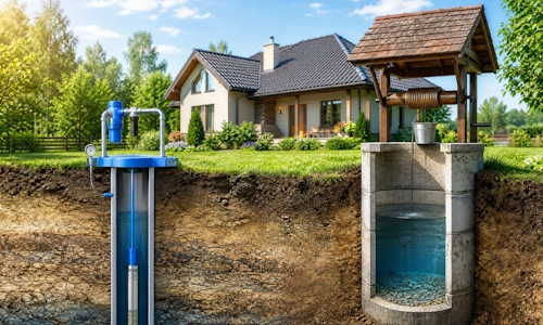 Автономное водоснабжение загородного дома Ангарск: скважина или колодец 